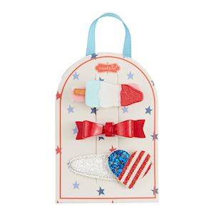 Patriotic Hair Clips Popsicle