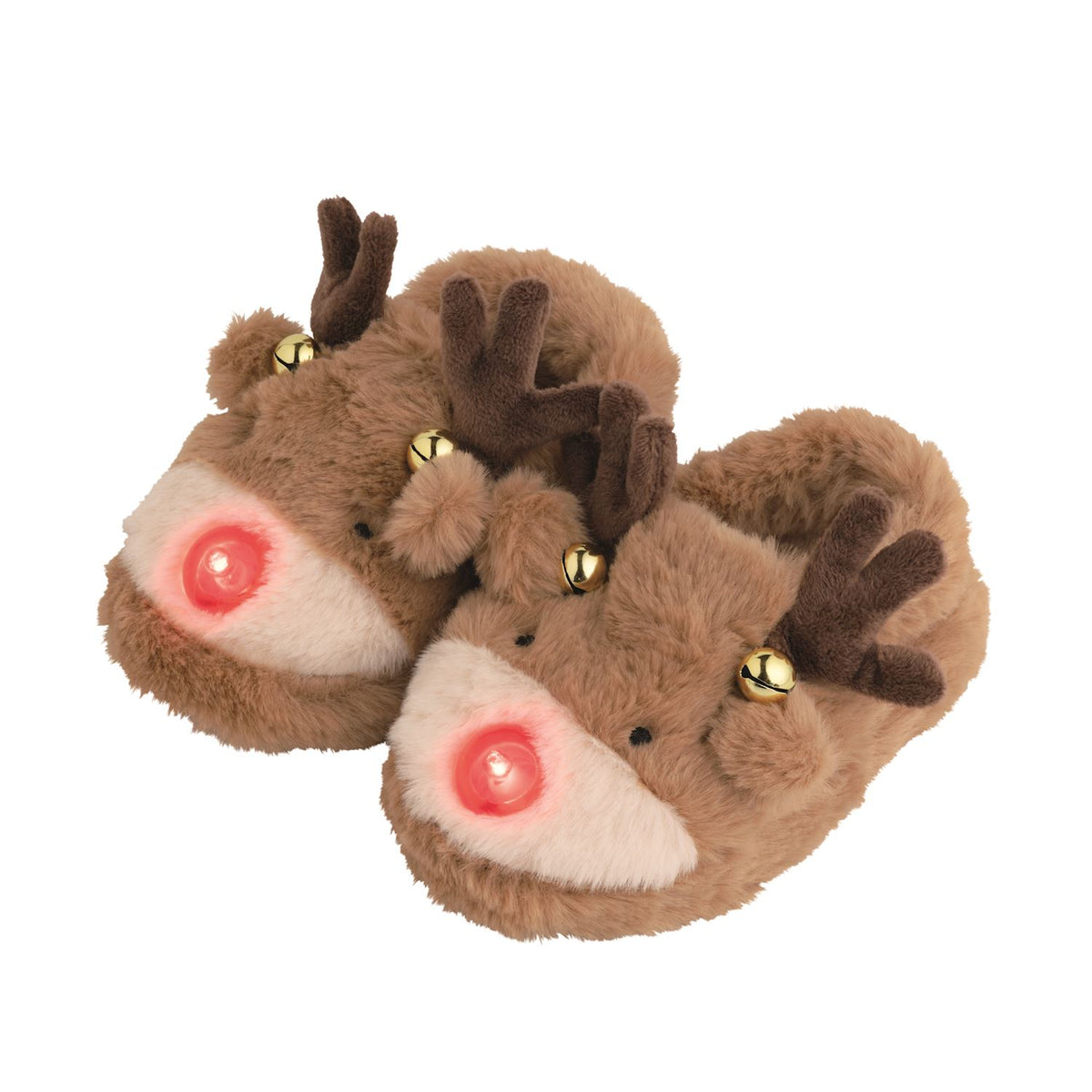 Reindeer Light Up Christmas Slippers- Toddler