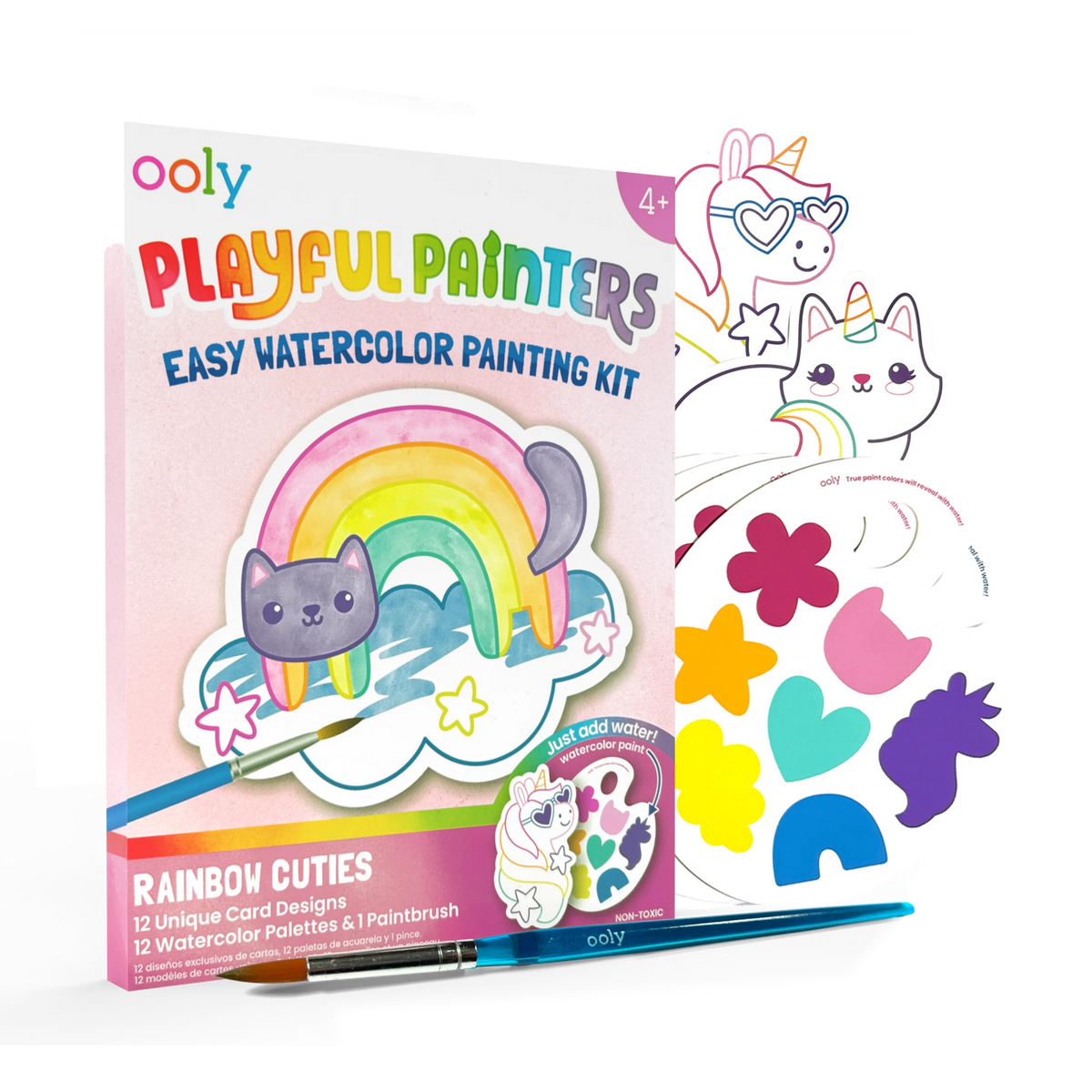 Playful Painters Rainbow Cuties Watercolor Kit