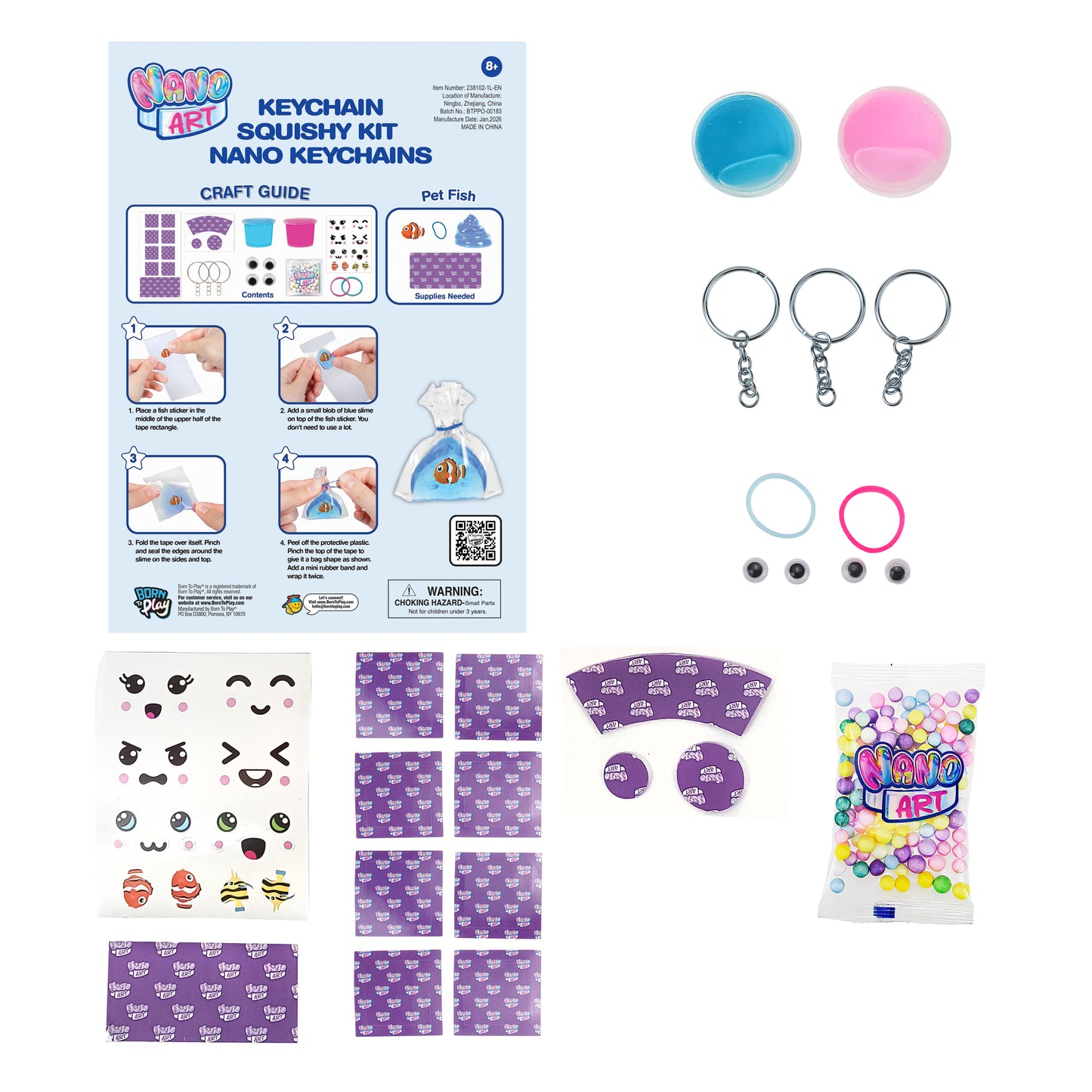 Nano Art Keychain Squishy Kit