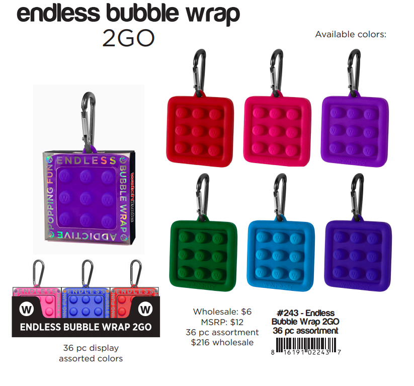 Endless Bubble Wrap To Go