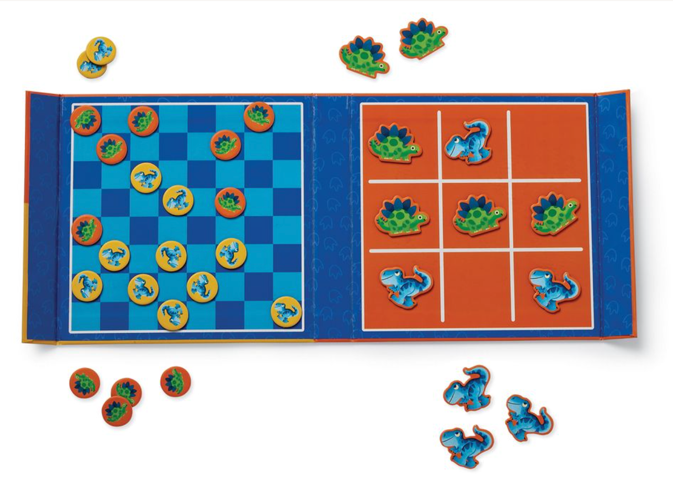 Dino Magnetic Tic Tac Toe & Checkers