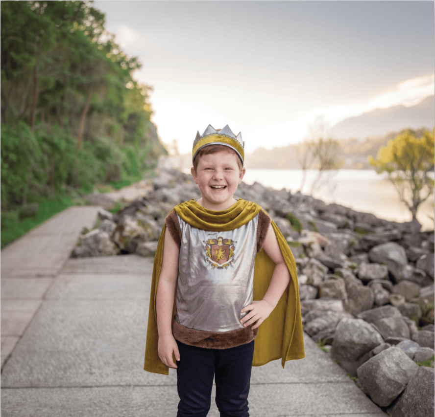 Sir Wolfhound Tunic Cape & Crown, Size 5-6