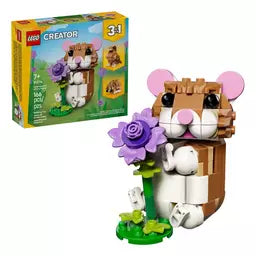 Cute Hamster with Flower