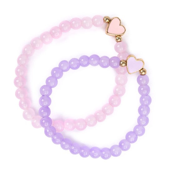 With All My Heart Bracelet Set, 2pcs