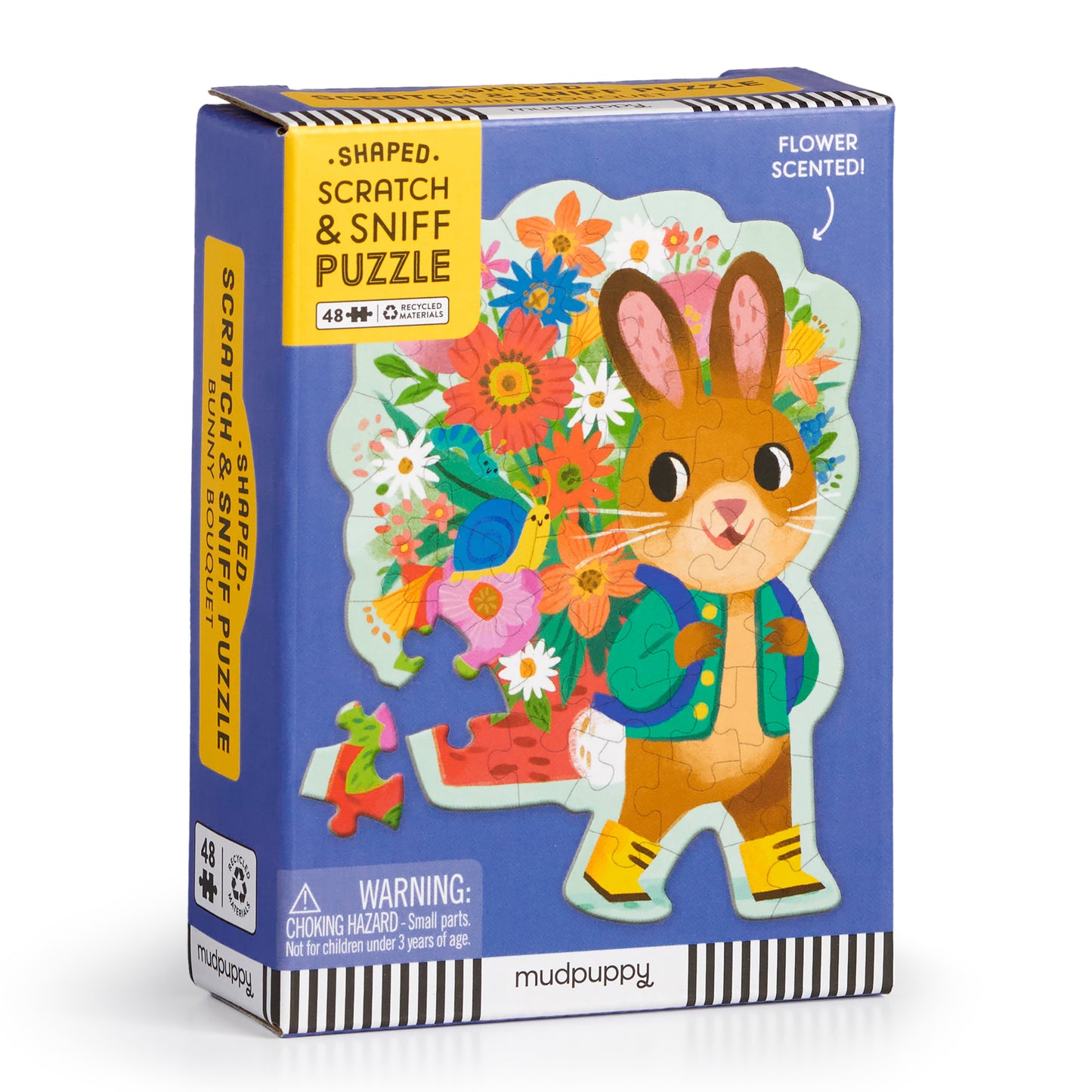 Scratch Sniff Bunny Bouquet 48pc Mini Puzzle