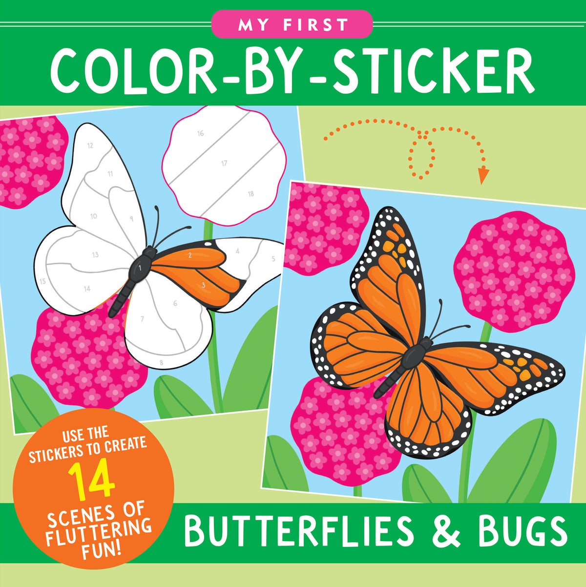 Color by Sticker Butterflies Bugs