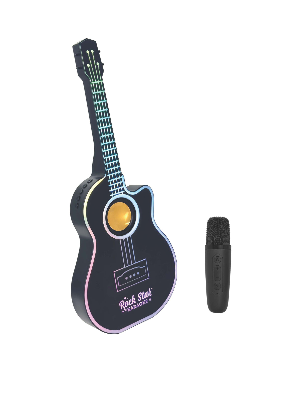 Rock Star Guitar Karaoke Set-Black