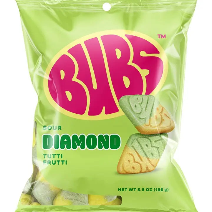 Bubs Sour Diamond Tutti Frutti