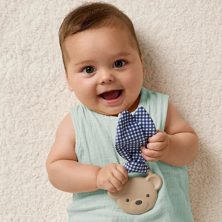 Crinkle Crew Taupe Bear