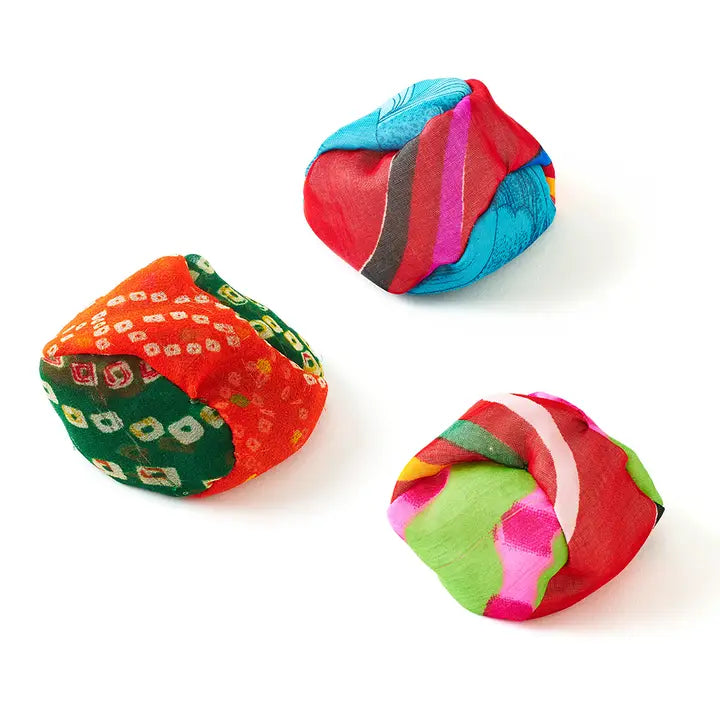 Upcycled Sari Footbag
