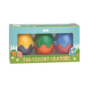 Egg Shaped Crayon Set Primary