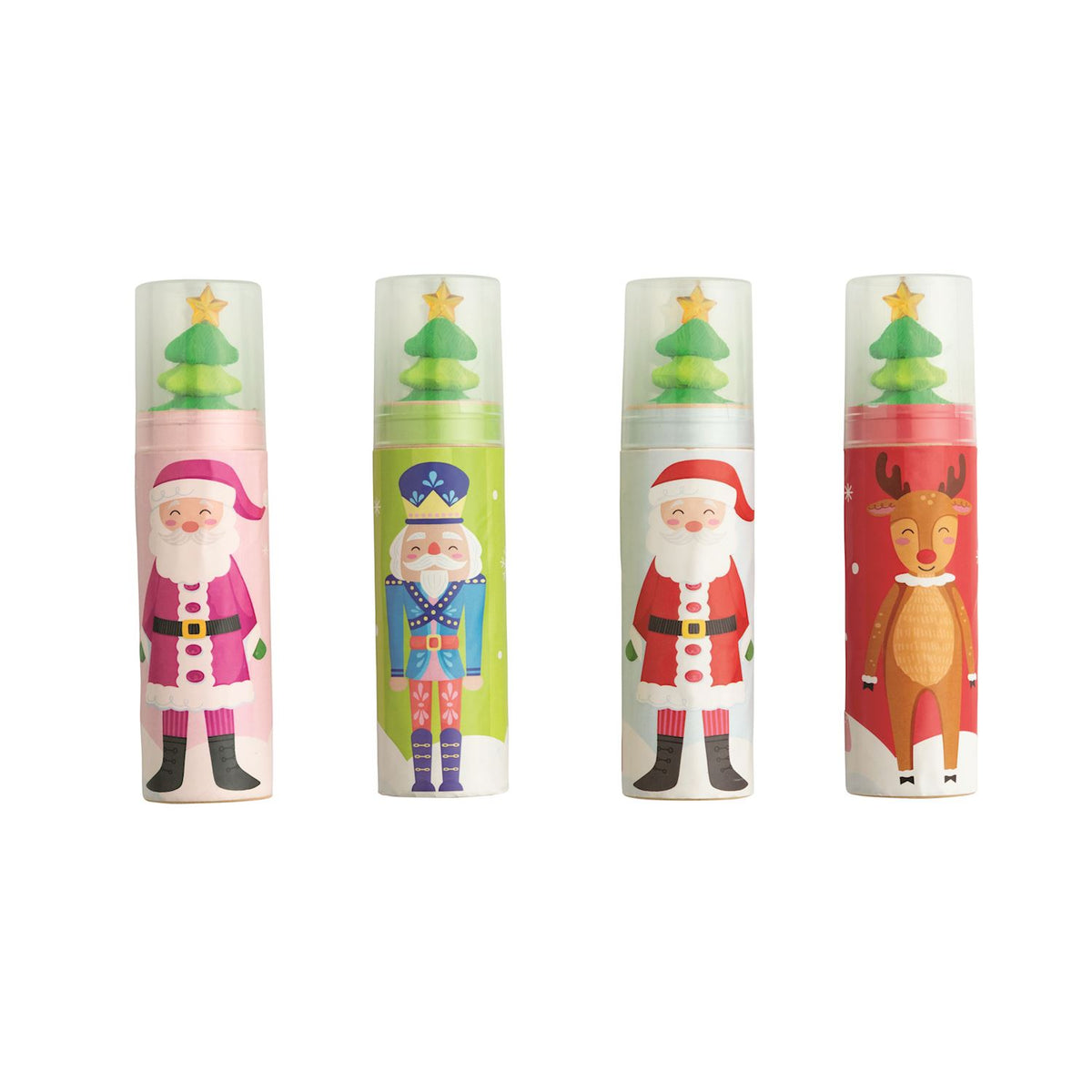 Christmas Colored Pencil Eraser Set