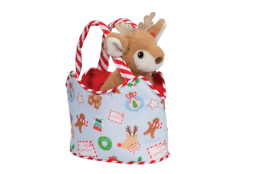 Cozy Christmas Sak w/ Reindeer