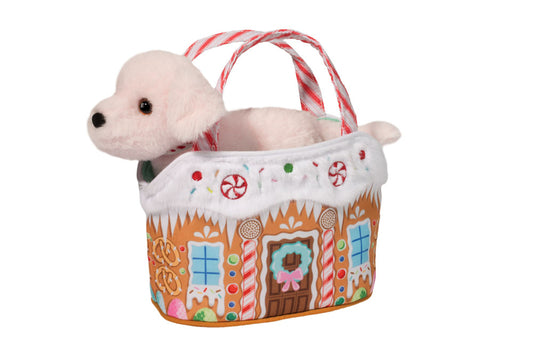 Sassy Sak Candy Cane Lane Pink Dog