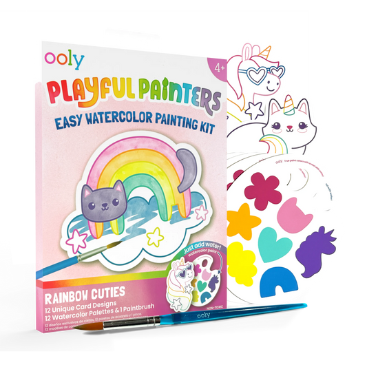 Playful Painters Rainbow Cuties Watercolor Kit