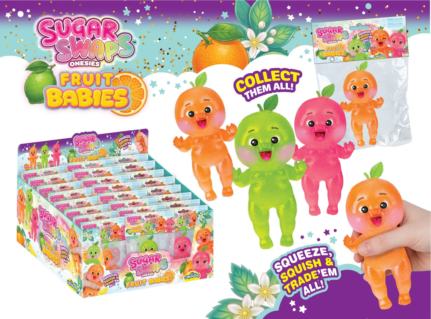 Sugar Swaps Onesies Citrus Fruit Babies