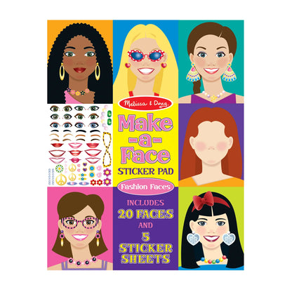 Make a Face Sticker Pad- Fashion Faces