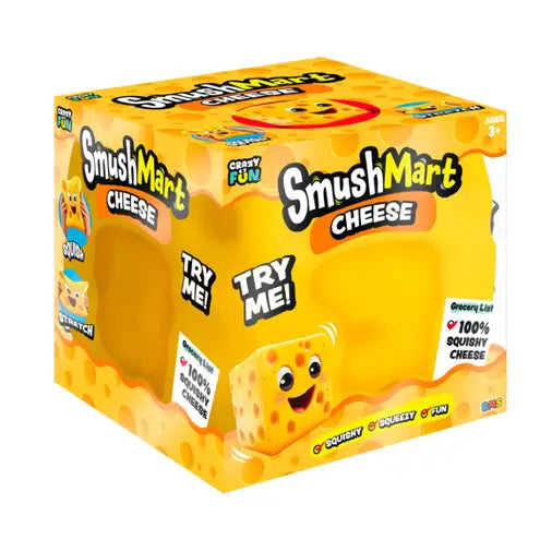 Smushmart Giant Cheese Block Squishy