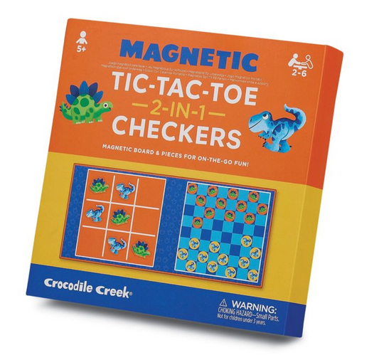 Dino Magnetic Tic Tac Toe & Checkers