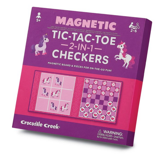 Unicorn Magnetic Tic Tac Toe & Checkers