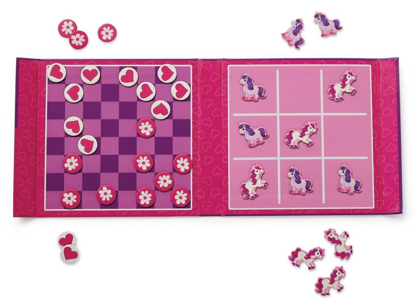 Unicorn Magnetic Tic Tac Toe & Checkers