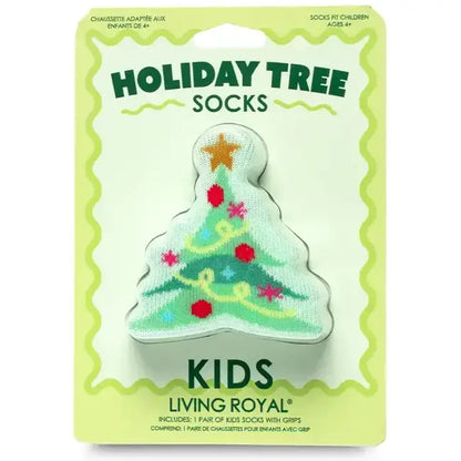 Kids 3D Holiday Tree Socks