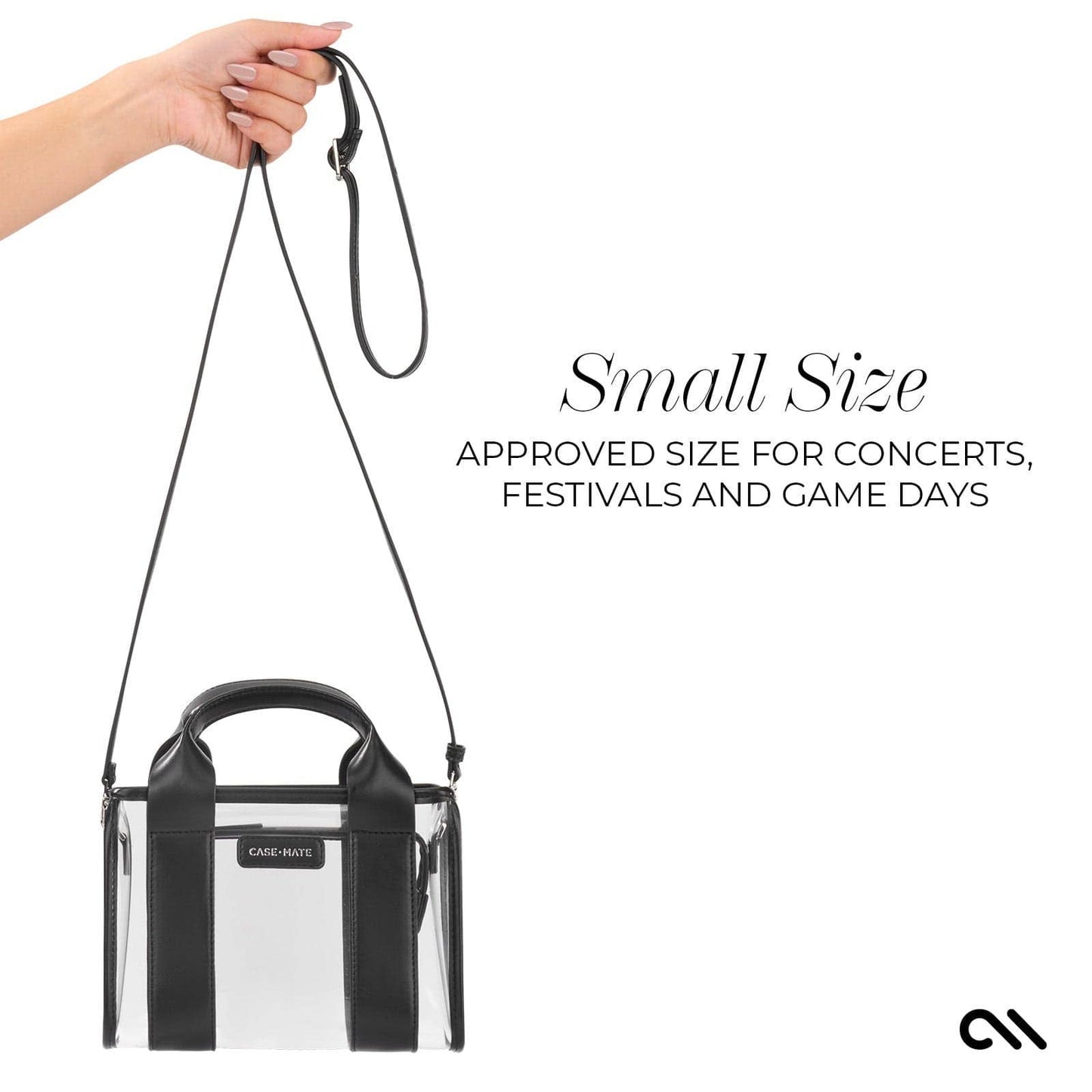 Case-Mate Clear Stadium Bag: Varsity Red Bow