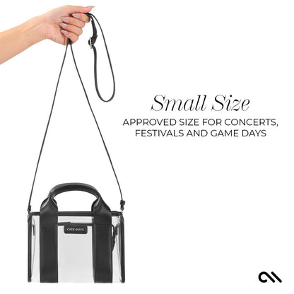 Case-Mate Clear Stadium Bag: Varsity Red Bow