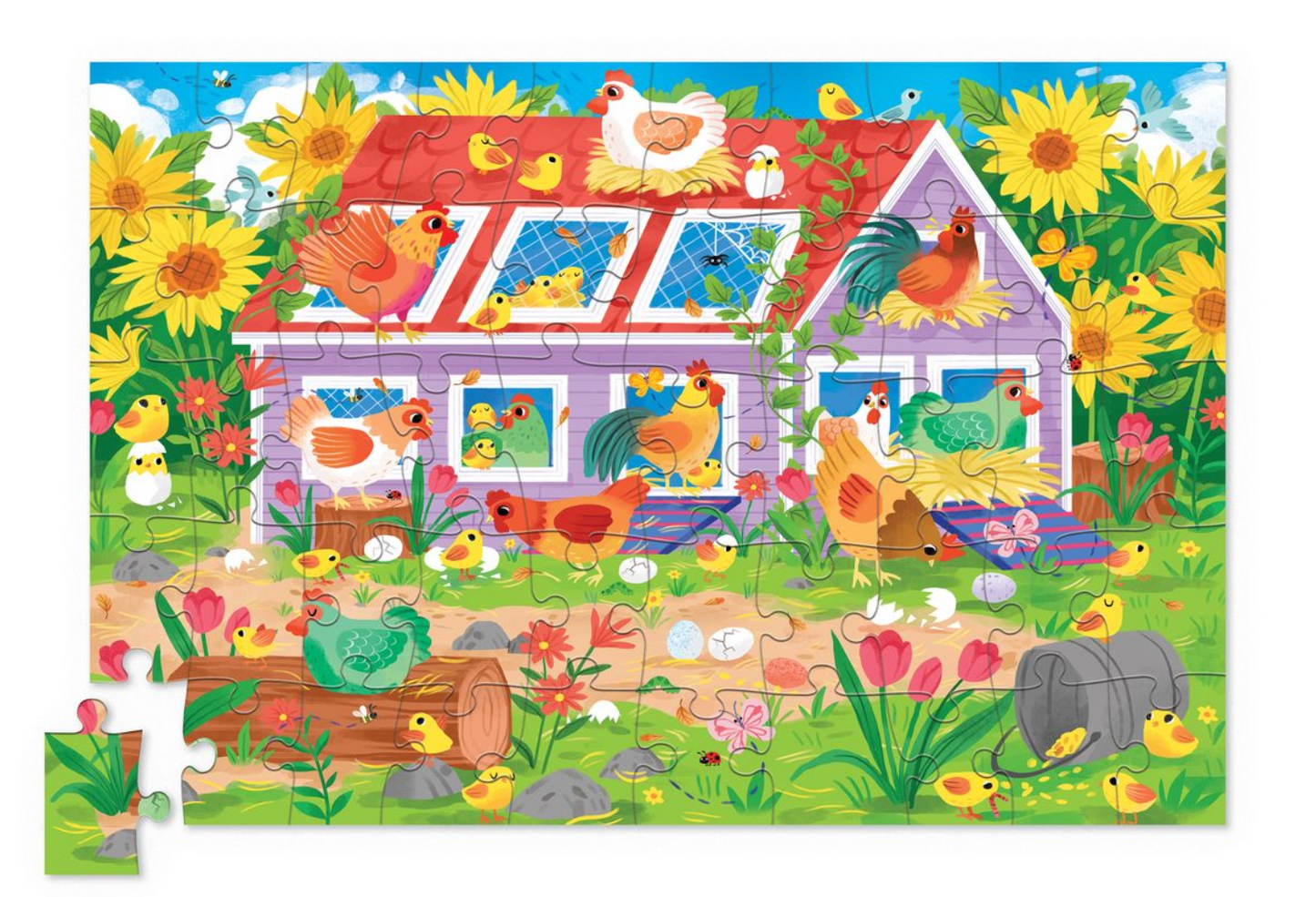 50pc Chicken Coop Puzzle
