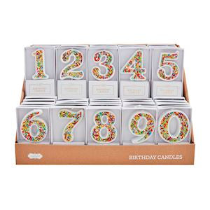 Sprinkle Number Birthday Candle