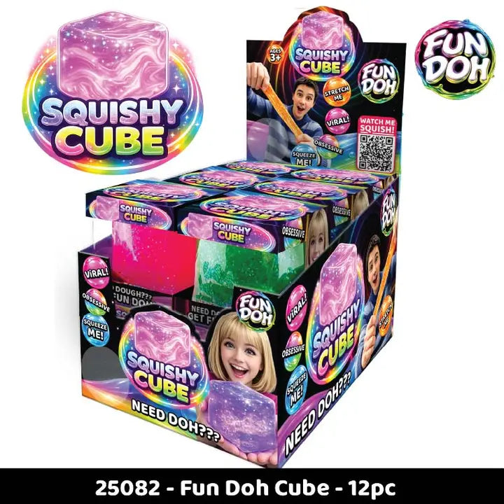 Fun Doh Squeeze & Sparkle Cube