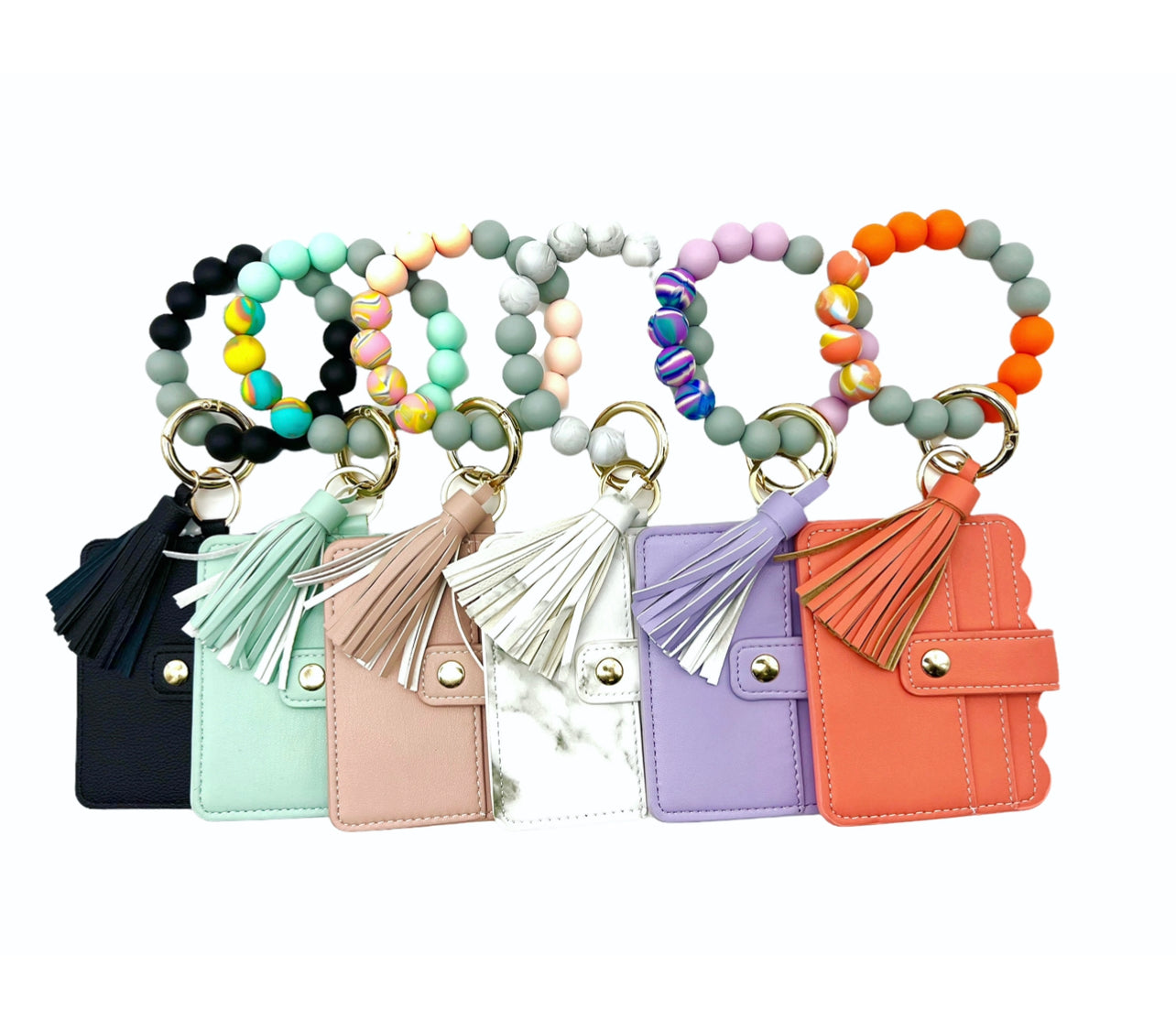 Beaded Wallet Keychains