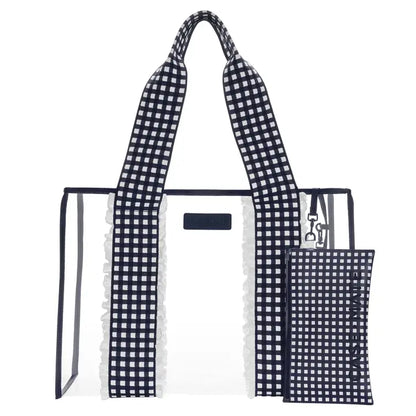 Case-Mate Navy Gingham Jelly Tote