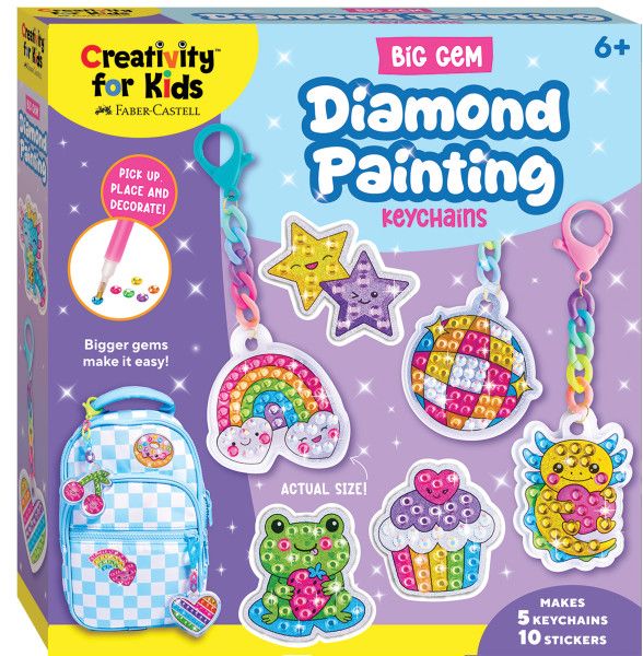 Big Gem Diamond Painting Keychains