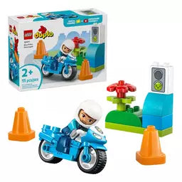 Blue Police Motorcycle