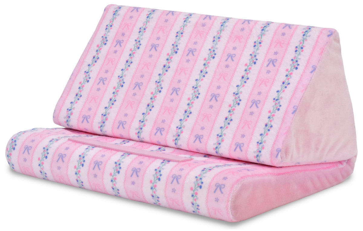 Floral Stripes Tablet Pillow