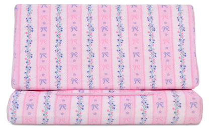 Floral Stripes Tablet Pillow