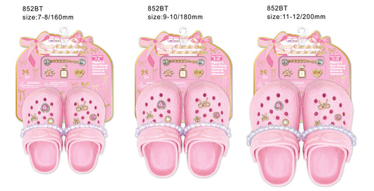 Comfy Charmie Clogs- Pink Bowtiful