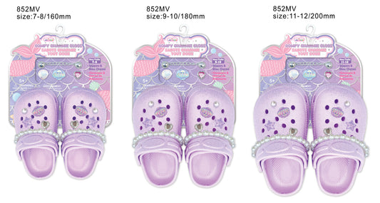 Comfy Charmie Clogs- Purple Mermaid Vibes