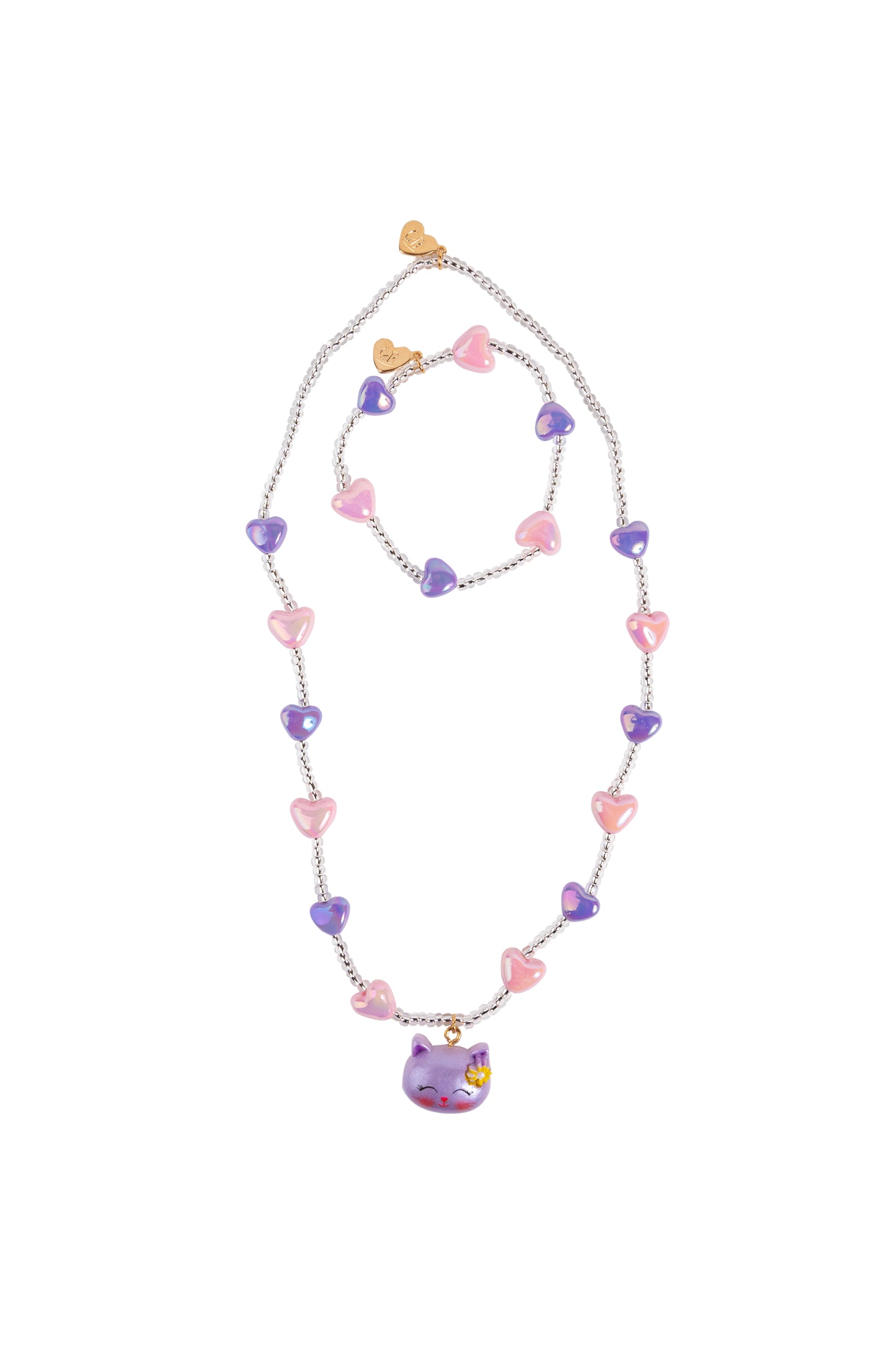 Lovely Kitty Necklace & Bracelet Set