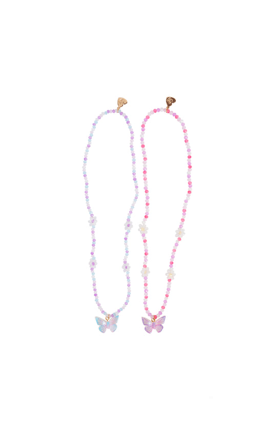 Butterflies and Daisies Necklace