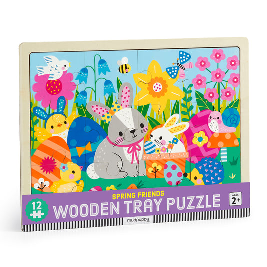 Spring Friends 12pc Wooden Puzzle
