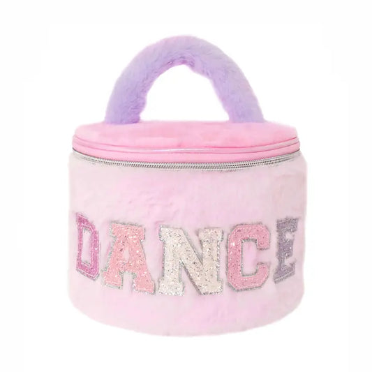 Dance Colorblock Plush Round Glam Bag