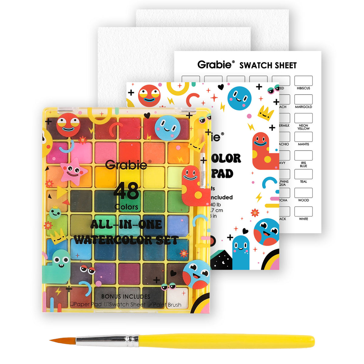 All in One Watercolor Set of 48
