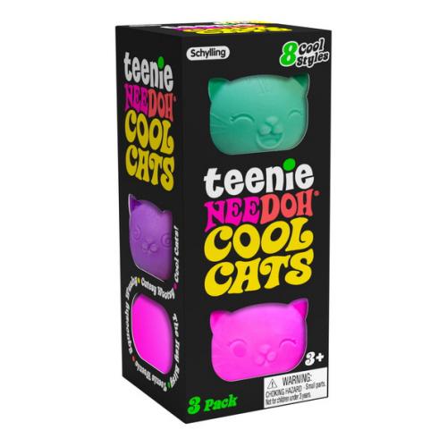 Teenie Cool Cats NeeDoh 3pack