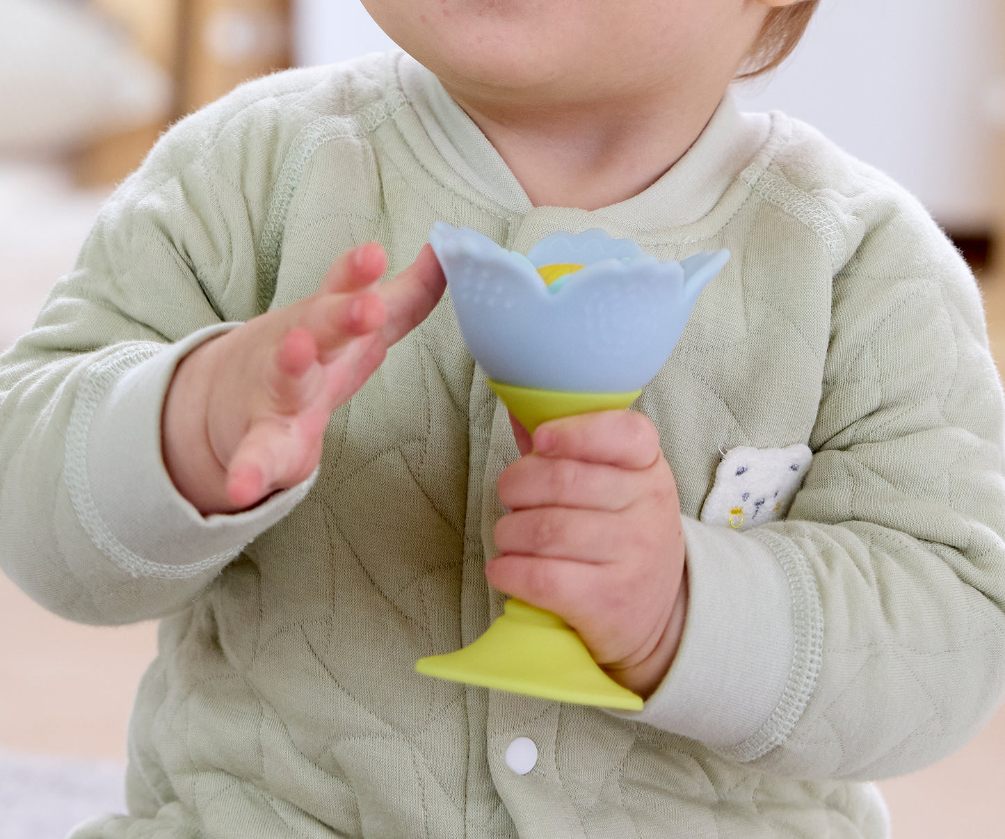 Blue Rattle and Teether Flower