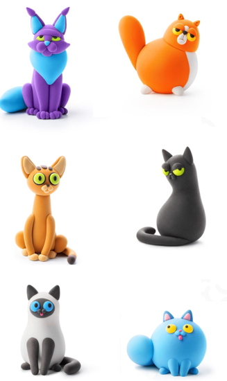 Hey Clay Cats