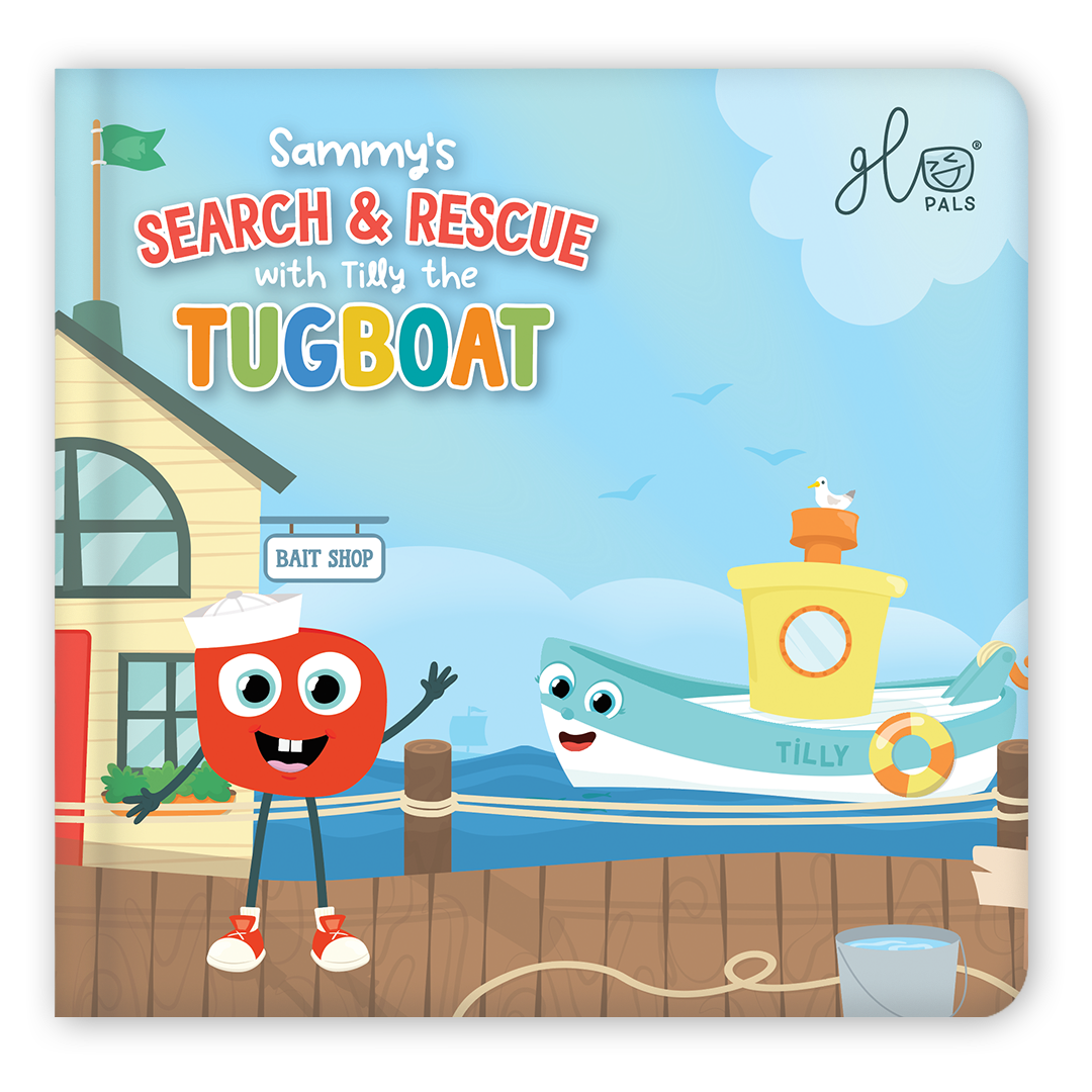 Glo Pals Book Sammy Search & Rescue Tugboat