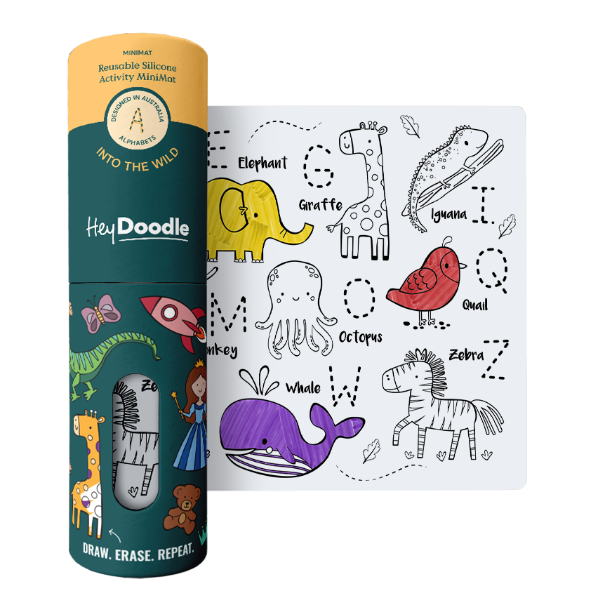 Mini Silicone Coloring Mat Into the Wild
